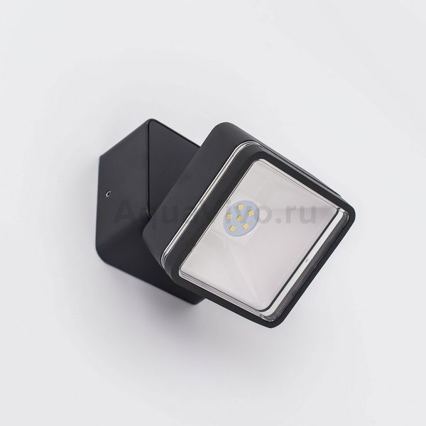 Настенный уличный светильник Citilux CLU0008K, арматура черная, плафон/абажур стекло, цвет прозрачный