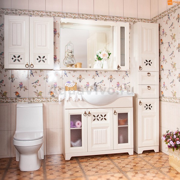 Мебель для ванной Бриклаер Кантри 105, цвет бежевый дуб прованс - фото 1