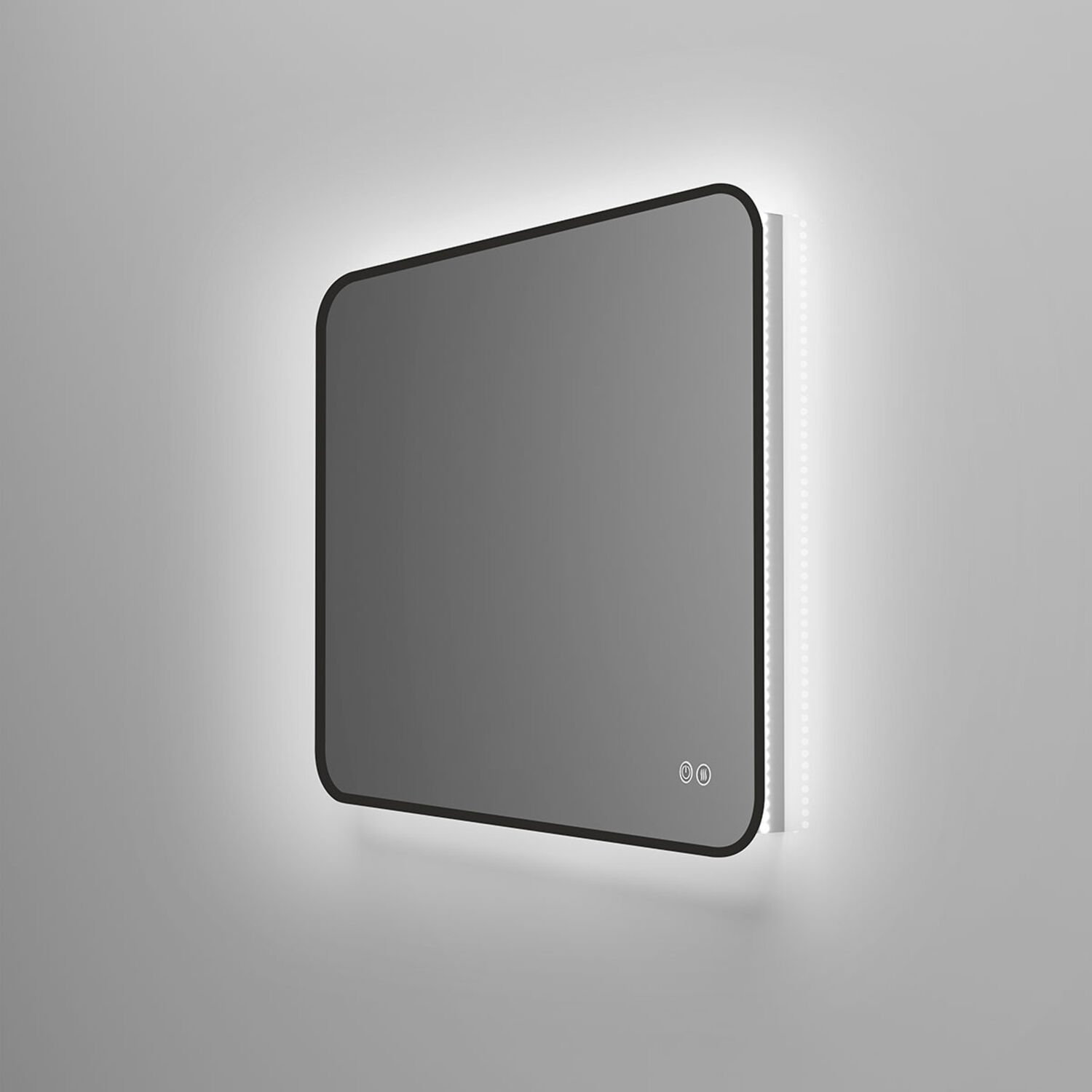 Зеркало Vincea VLM-3VC800B-2 LED 80х60, с подсветкой, функцией антизапотевания, сенсорным выключателем и диммером, цвет черный - фото 1
