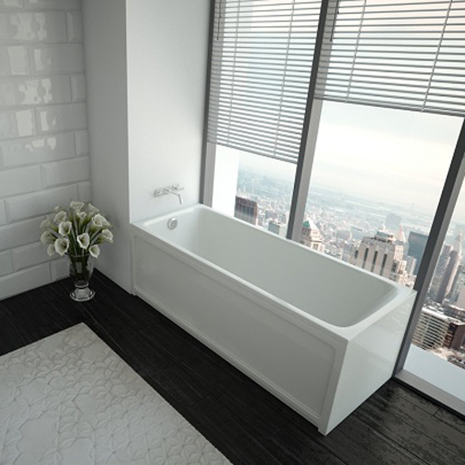Акриловая ванна Акватек Мия 130x70, цвет белый - фото 1