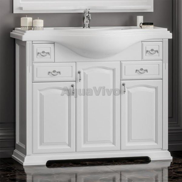 Мебель для ванной Опадирис Риспекто 105, цвет белый матовый