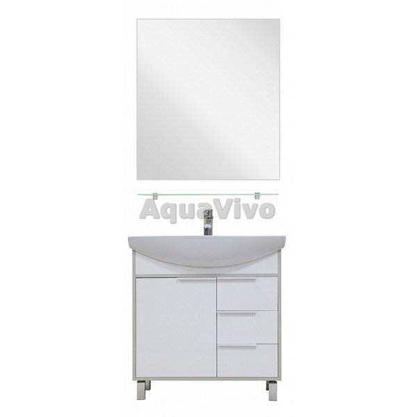 Мебель для ванной Акватон Рико 80 цвет белый / ясень фабрик - фото 1