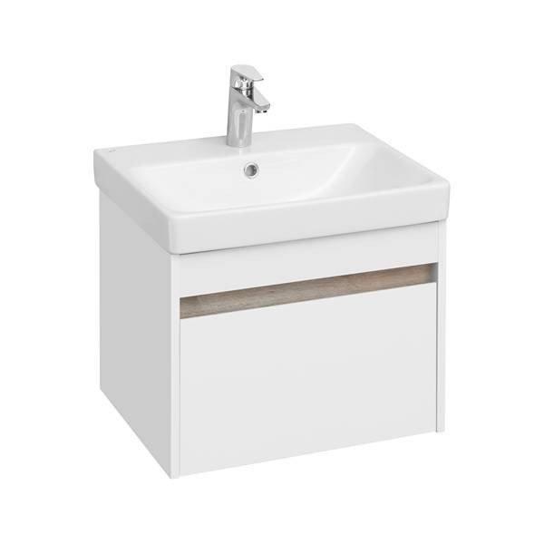 Мебель для ванной Акватон Марти 55, цвет белый / дуб эндгрейн