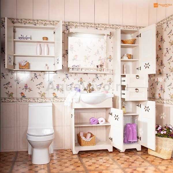 Мебель для ванной Бриклаер Кантри 65, цвет бежевый дуб прованс - фото 1