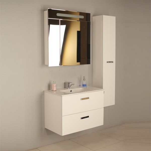 Зеркальный шкаф Roca Victoria Nord 80, цвет белый - фото 1
