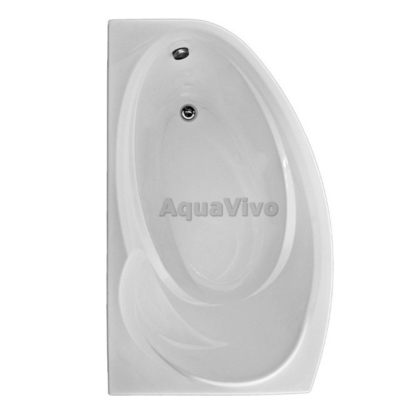 Акриловая ванна Бас Фэнтази 150х90, левая, с каркасом, без экранов, цвет белый