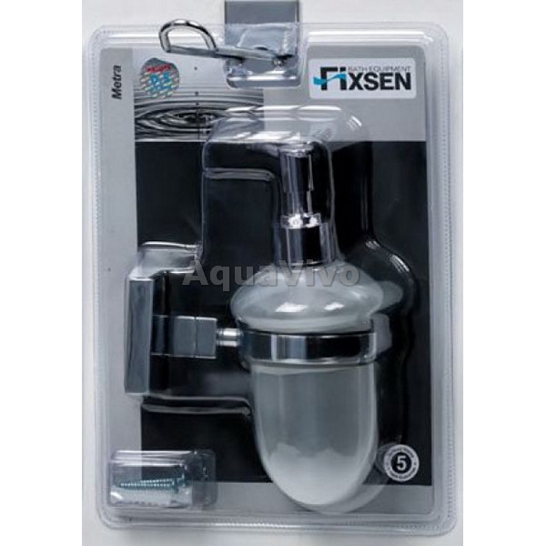 Дозатор Fixsen Metra FX-11112 для жидкого мыла с держателем - фото 1