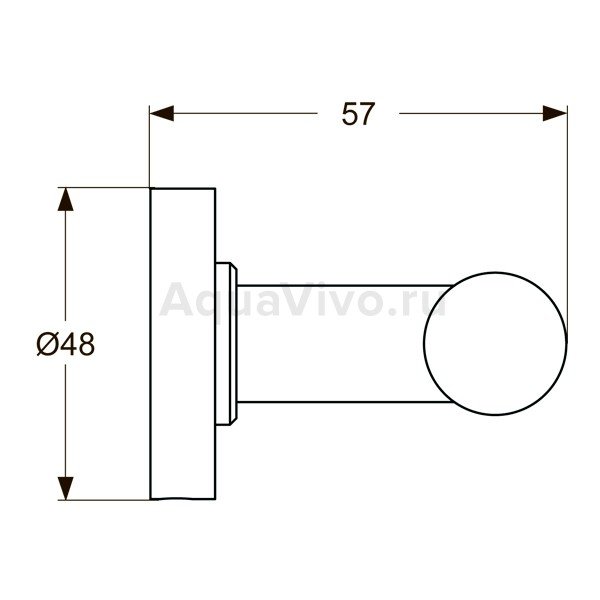 Крючок Ideal Standard Iom A9116AA, двойной, цвет хром - фото 1