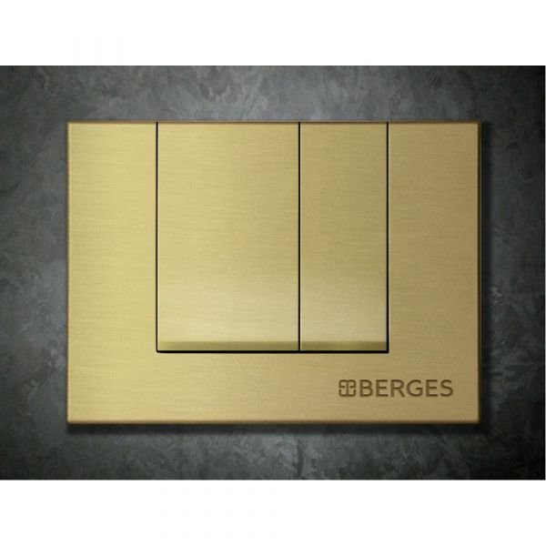 Кнопка смыва Berges Novum S8 040048 для унитаза, цвет бронза