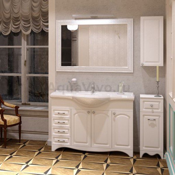 Мебель для ванной Corozo Классика 120, цвет белый