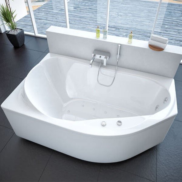 Акриловая ванна Акватек Таурус 170х100, левая, цвет белый - фото 1