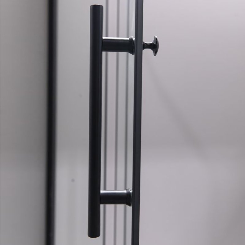 Душевой уголок Esbano ESR-7180 B 120х80, стекло прозрачное, профиль черный матовый - фото 1