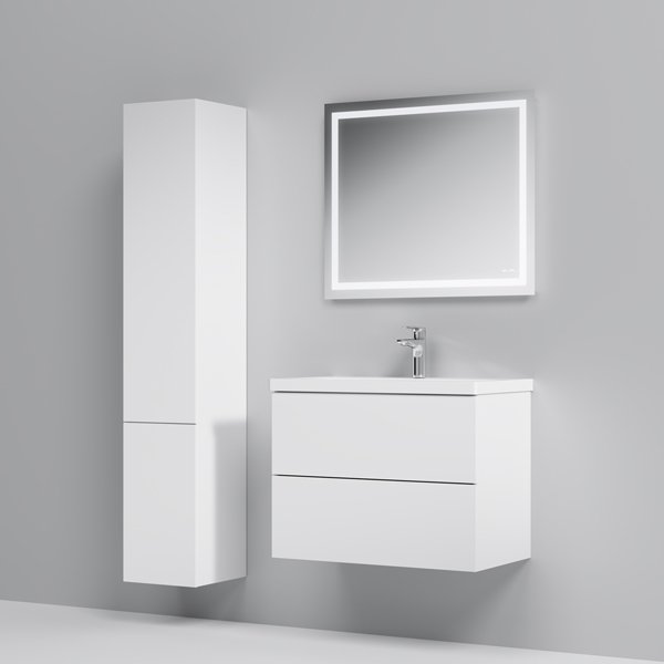 Мебель для ванной AM.PM Gem 75 подвесная, 2 ящика, цвет белый глянец - фото 1