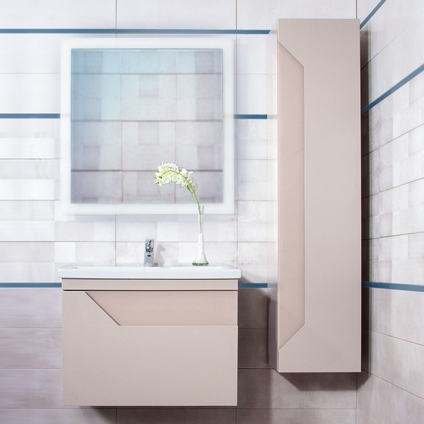 Мебель для ванной Бриклаер Брайтон 80, цвет глиняный серый