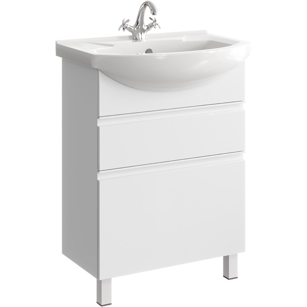 Мебель для ванной Aqwella Rodos 65, напольная, цвет белый - фото 1