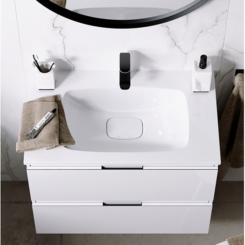 Мебель для ванной Aqwella Accent 100, с 2 ящиками, цвет белый - фото 1