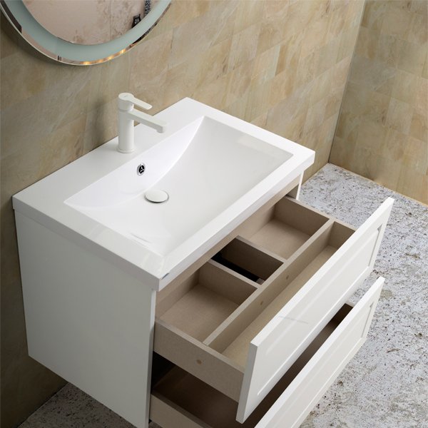 Мебель для ванной Art & Max Platino 60 подвесная, цвет белый глянец - фото 1