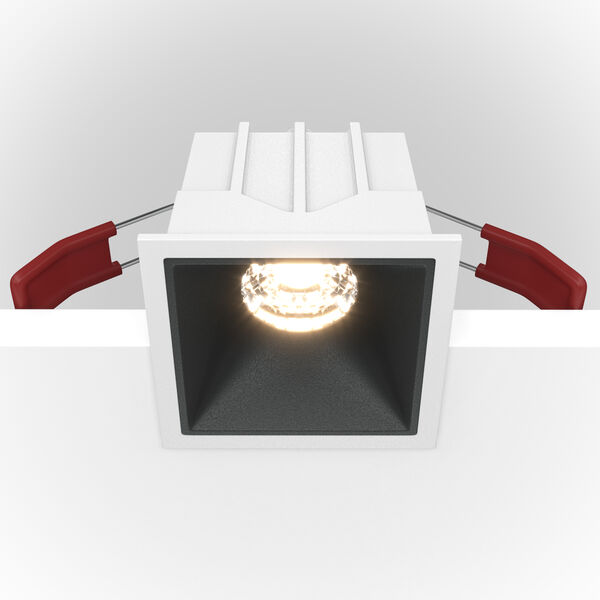 Точечный светильник Maytoni Technicali Alfa DL043-01-10W4K-SQ-WB, арматура бело-черная