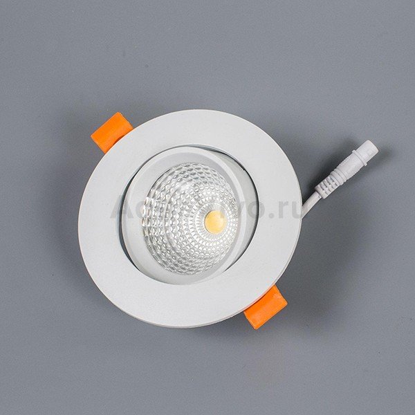 Точечный светильник Citilux Каппа CLD0055N, арматура белая, цветовая температура 4000 K, 8х8 см