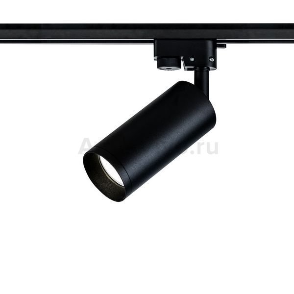 Трековый светильник Maytoni Track TR004-1-GU10-B, арматура цвет черный, плафон/абажур металл, цвет черный