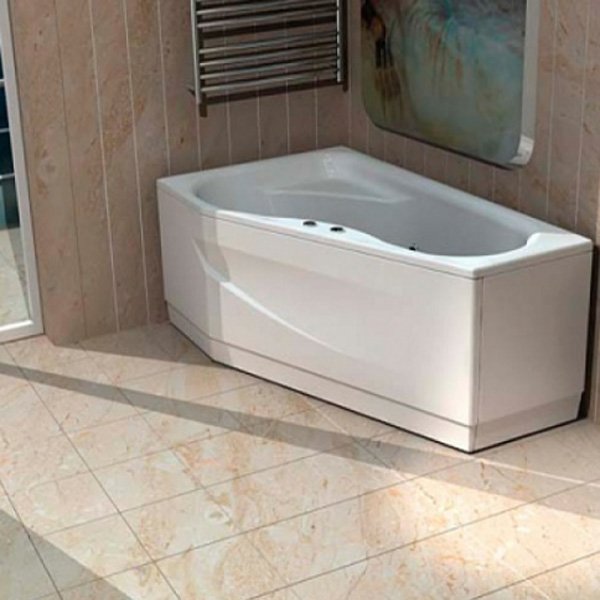 Акриловая ванна Акватек Медея 170х95, левая, цвет белый - фото 1