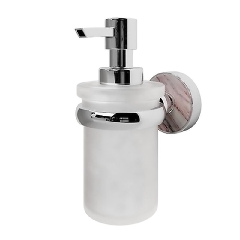 Дозатор WasserKRAFT Aland К-85099 для жидкого мыла, подвесной, цвет хром / горный мрамор