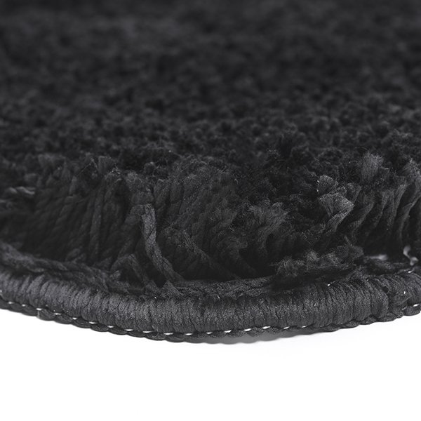 Коврик WasserKRAFT Kammel BM-8346 Black для ванной, 57x55 см, цвет черный