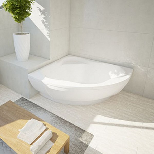 Акриловая ванна Акватек Галатея 135х135, цвет белый - фото 1