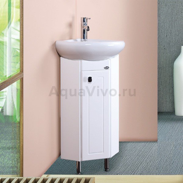 Мебель для ванной Оника Малютка 33 угловая, цвет белый - фото 1