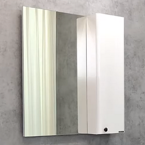 Шкаф-зеркало Comforty Амстердам 95, цвет белый