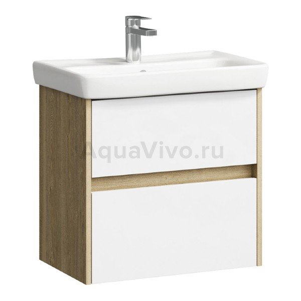 Мебель для ванной Aqwella City 60, цвет дуб балтийский / белый - фото 1