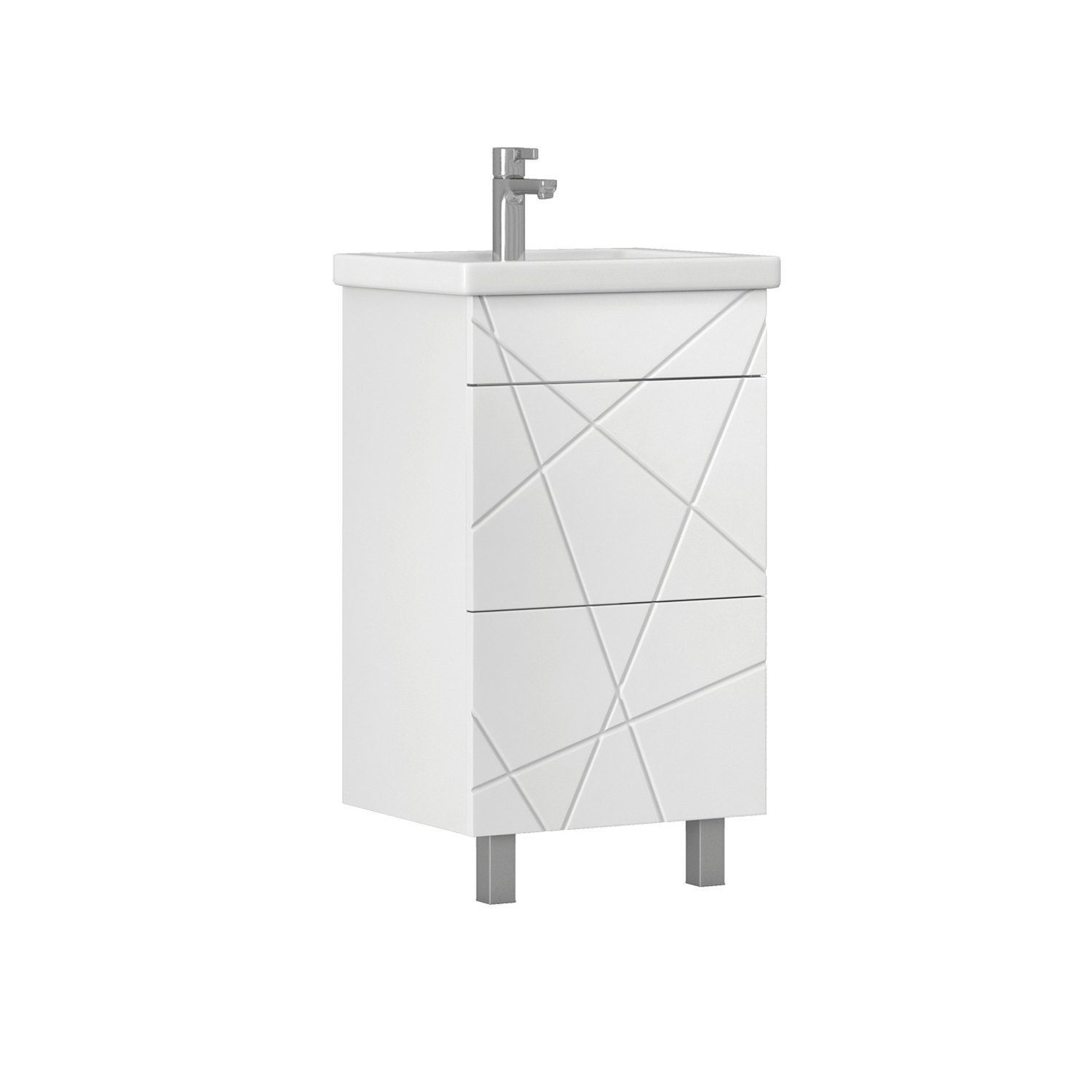 Мебель для ванной Vigo Geometry-2 50, цвет белый - фото 1