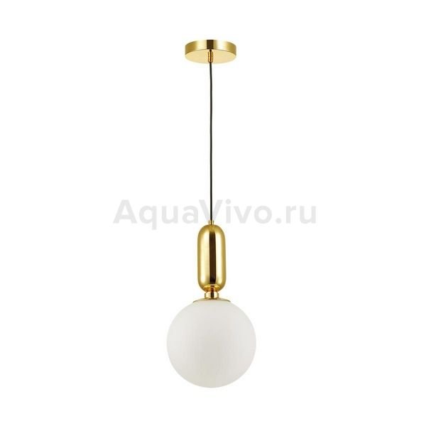 Подвесной светильник Odeon Light Okia 4669/1, арматура цвет золото, плафон/абажур стекло, цвет белый