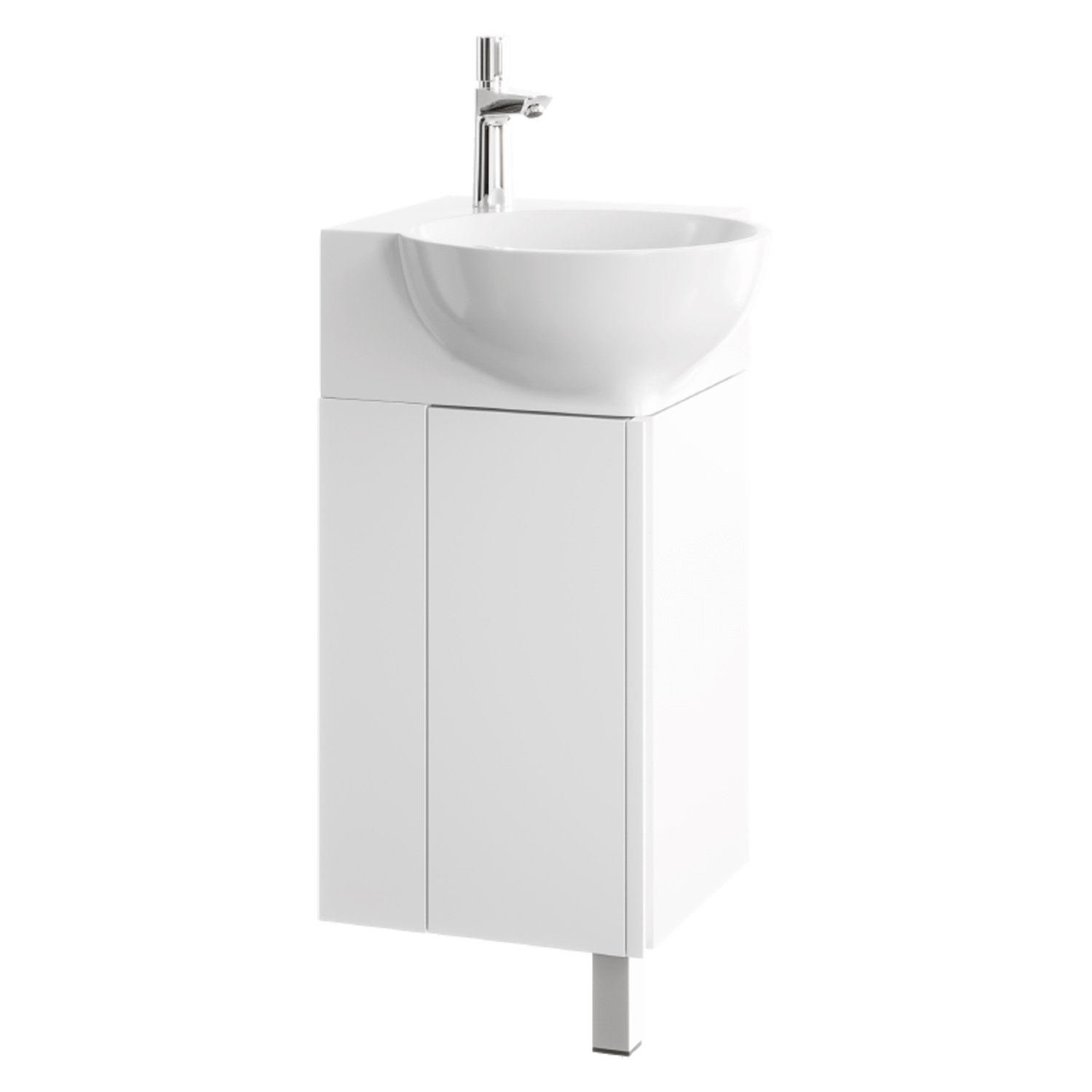 Мебель для ванной  Aqwella Porto 45, угловая, цвет белый - фото 1