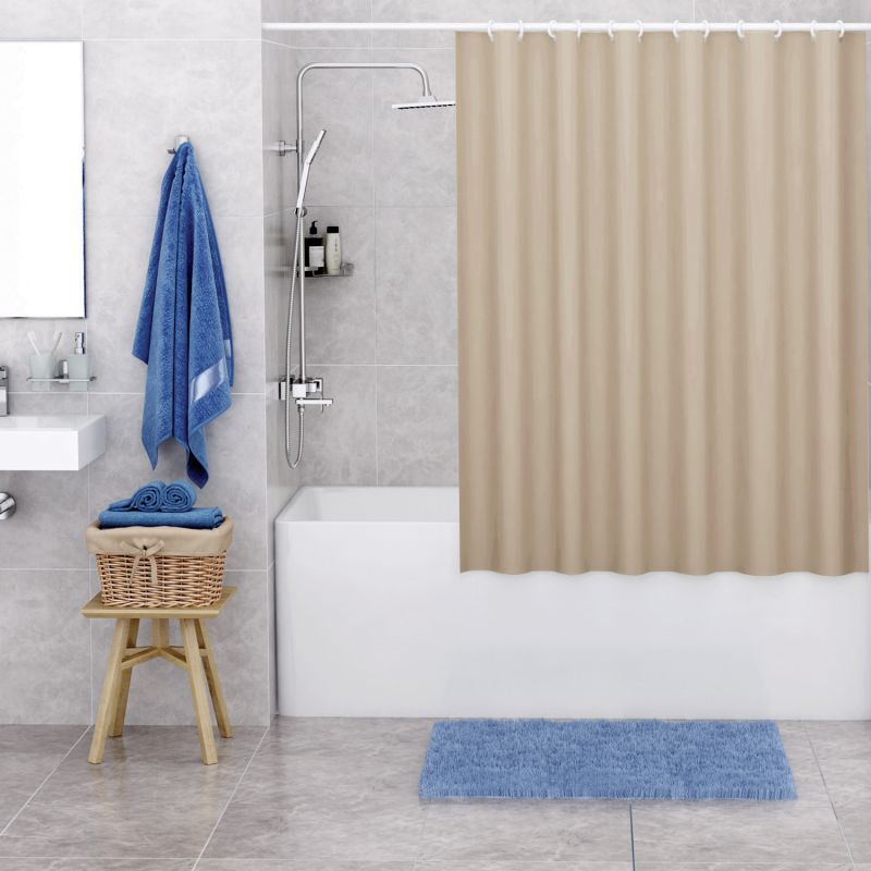 Штора для ванной WasserKRAFT Oder SC-30603, 240x200, цвет коричневый - фото 1