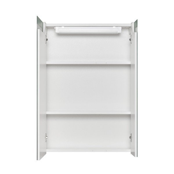 Шкаф-зеркало Акватон Верди Pro 60, с подсветкой, цвет белый / ясень фабрик - фото 1