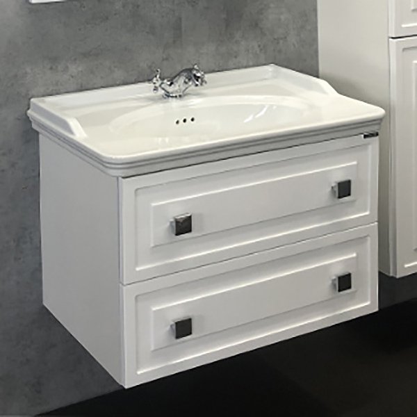 Мебель для ванной Comforty Феррара 80, цвет белый глянец