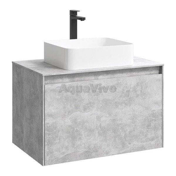 Мебель для ванной Aqwella Mobi 80, цвет бетон светлый