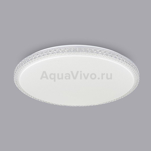 Потолочный светильник Citilux Кристалино Слим CL715R720, арматура белая, плафон полимер белый / прозрачный, 60х60 см - фото 1