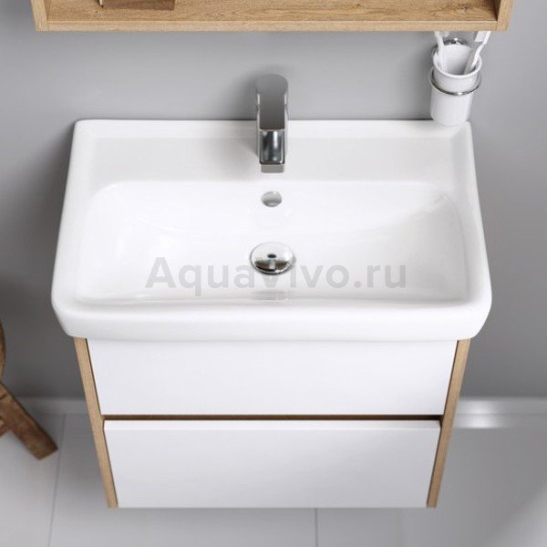Мебель для ванной Aqwella City 60, цвет дуб балтийский / белый