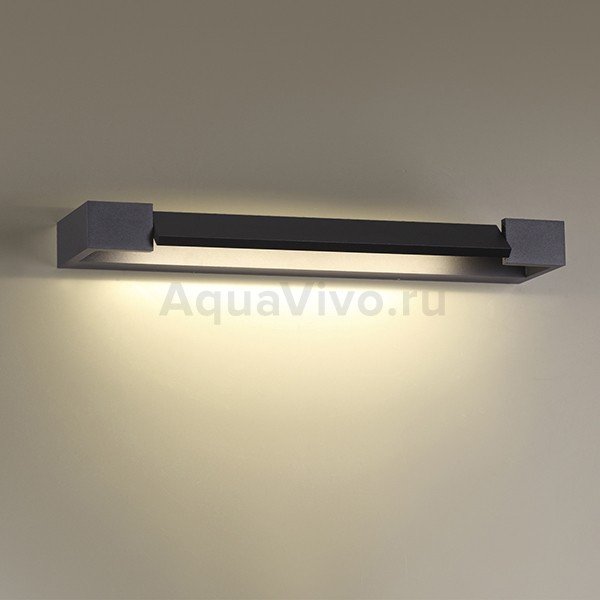 Настенный светильник Odeon Light Arno 3888/12WB, арматура черная, плафон металл черный, 45х10 см - фото 1