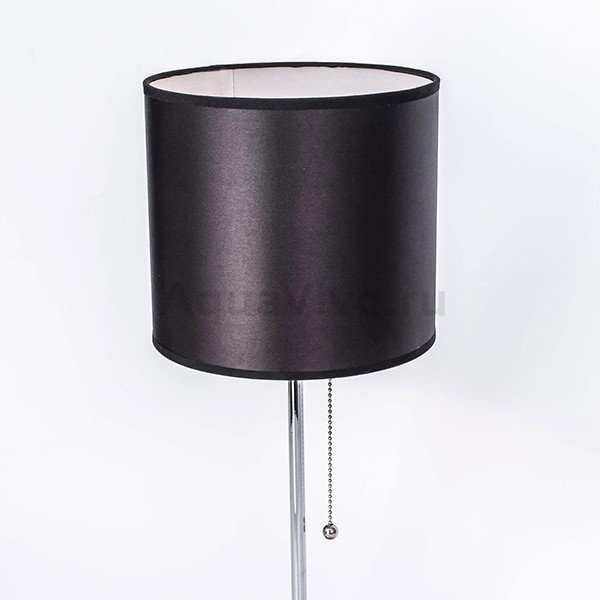 Интерьерная настольная лампа Citilux Аврора CL463811, арматура хром, плафон ткань черная, 20х20 см