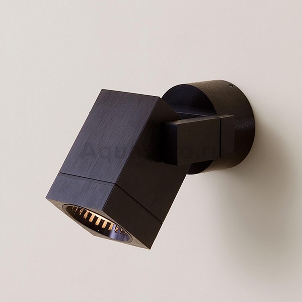 Спот Citilux Дюрен CL538612, арматура черная, плафон металл черный, 9х12 см