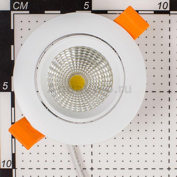 Точечный светильник Citilux Каппа CLD0055N, арматура белая, цветовая температура 4000 K, 8х8 см