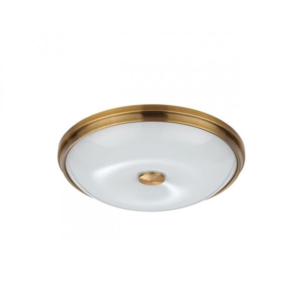 Настенно-потолочный светильник Odeon Light Pelow 4956/4, арматура бронза, плафон стекло белое
