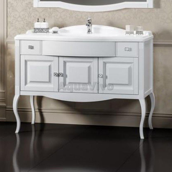 Мебель для ванной Опадирис Лаура 120, цвет белый матовый