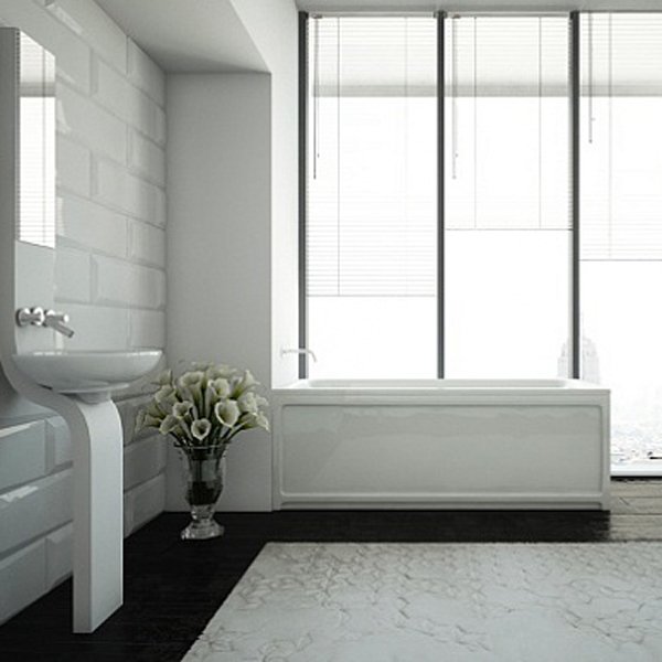 Акриловая ванна Акватек Мия 120x70, цвет белый