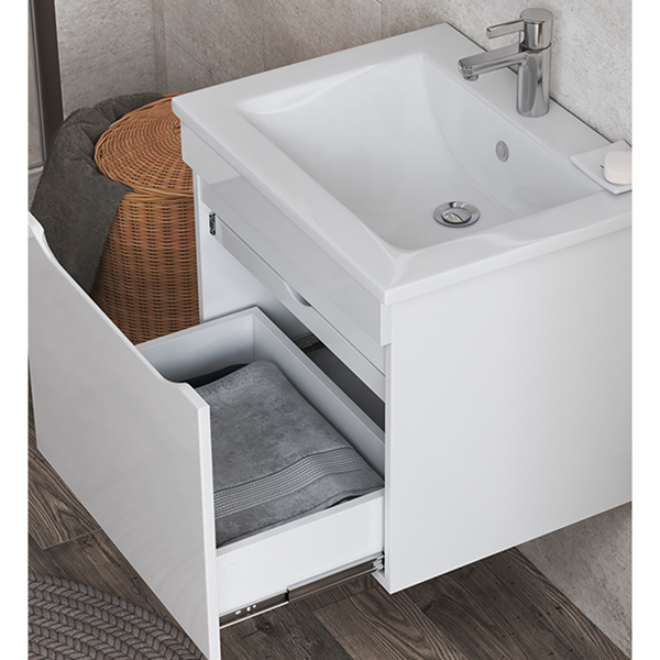 Мебель для ванной Vigo Grani 75, 1 ящик, цвет белый - фото 1