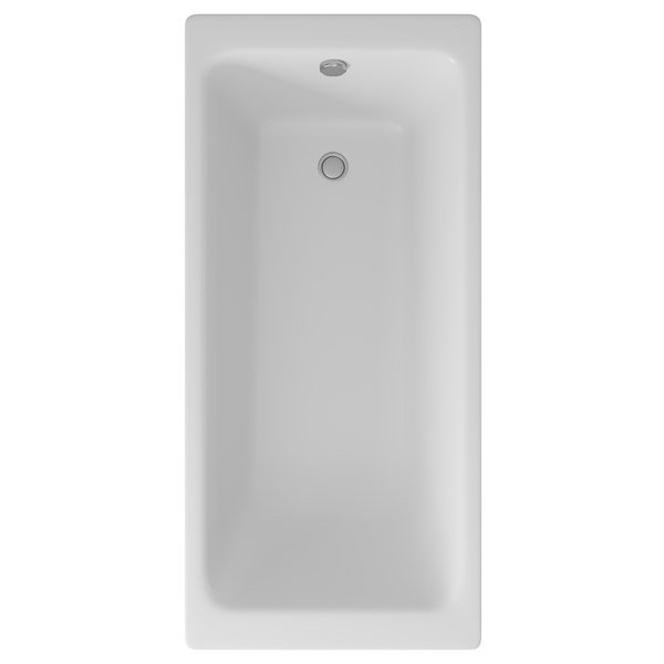 Чугунная ванна Delice Comfort Parallel 150х70, без ножек, цвет белый