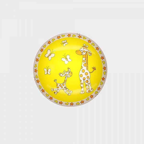 Настенно-потолочный светильник Citilux 917 CL917001, арматура золото, плафон стекло желтое, 25х25 см - фото 1